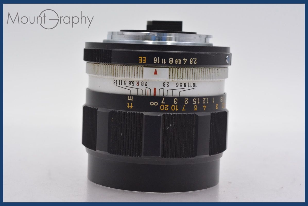 コニカ Konica HEXANON 35mm F2.8 前キャップ-レンズフィルター付 完動 同梱可 mj5521