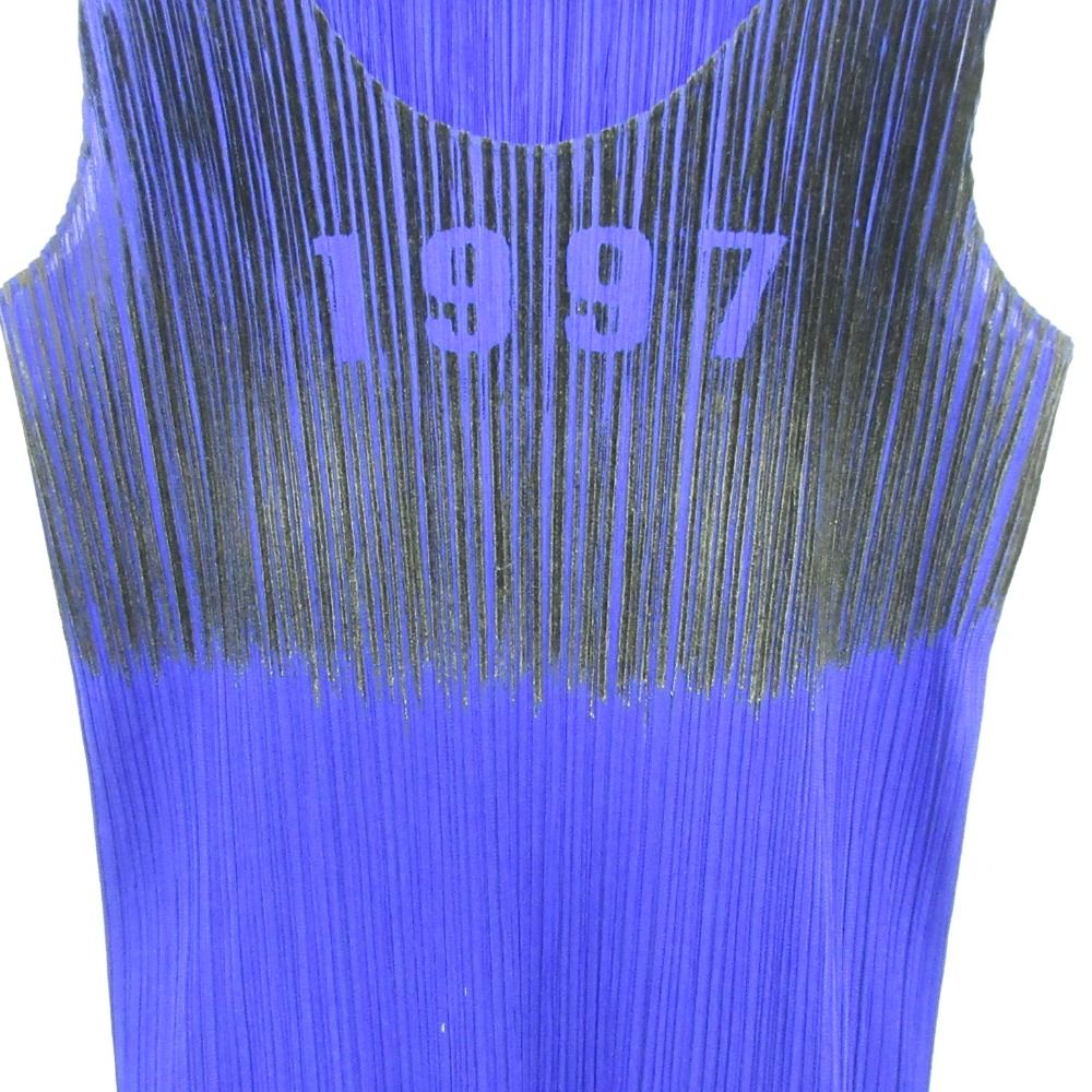 良品 PLEATS PLEASE プリーツプリーズ イッセイミヤケ 1997 プリント  