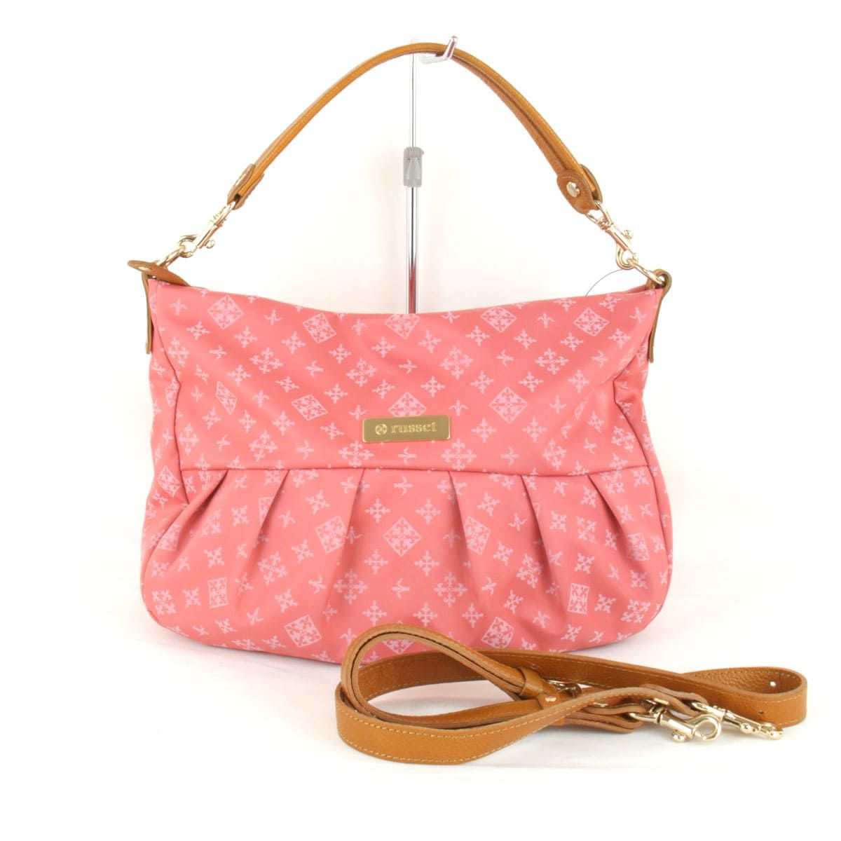 未使用⭐︎ラシット ナイロン モノグラムショルダー 2WAYバッグ ピンク 美品『USED』 ラシット 2way ショルダーバッグ ナイロン ピンク - メルカリ