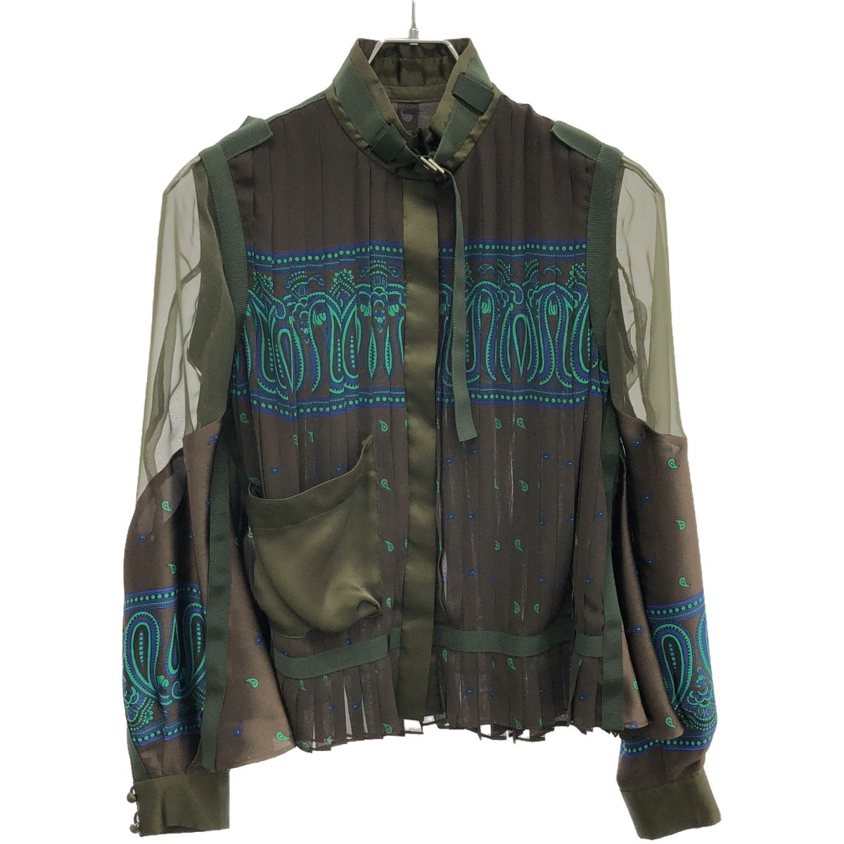 sacai サカイ 20AW Paisley Print Blouse ペイズリープリントシャツ 