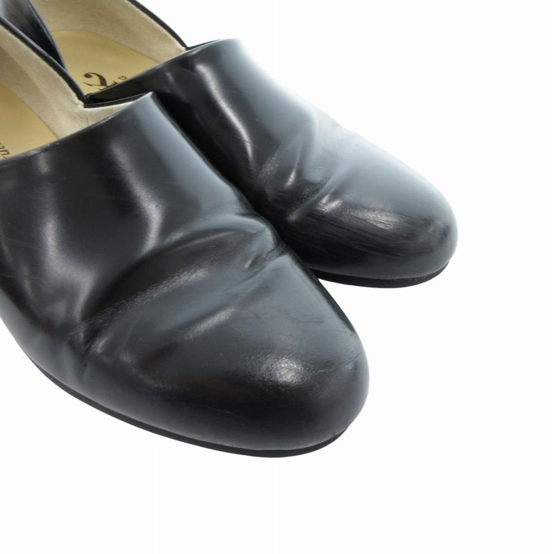 【美品】HARUTA ハルタ スポックシューズ ローファー レザー 黒 22.5 ハルタ HARUTA スポックシューズ ローファー レザー 22.5cm 黒
