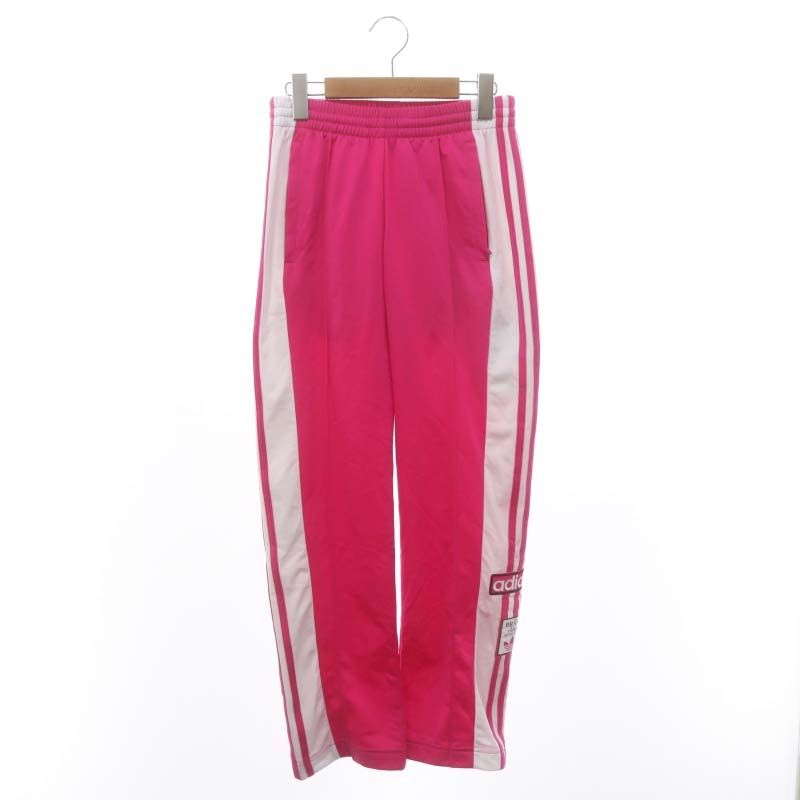 美品　アディダス　 パンツ　ジャージ　ロゴ　総柄　スナップボタン　ピンクベージュ adidas Originals レディース スーパースター トラックパンツ