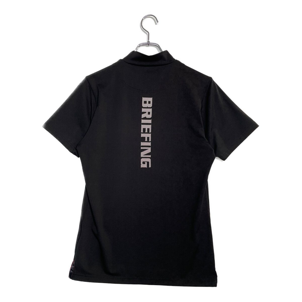 メンズ ブリーフィング BRIEFING 半袖シャツ S 黒 ブラック モックネック