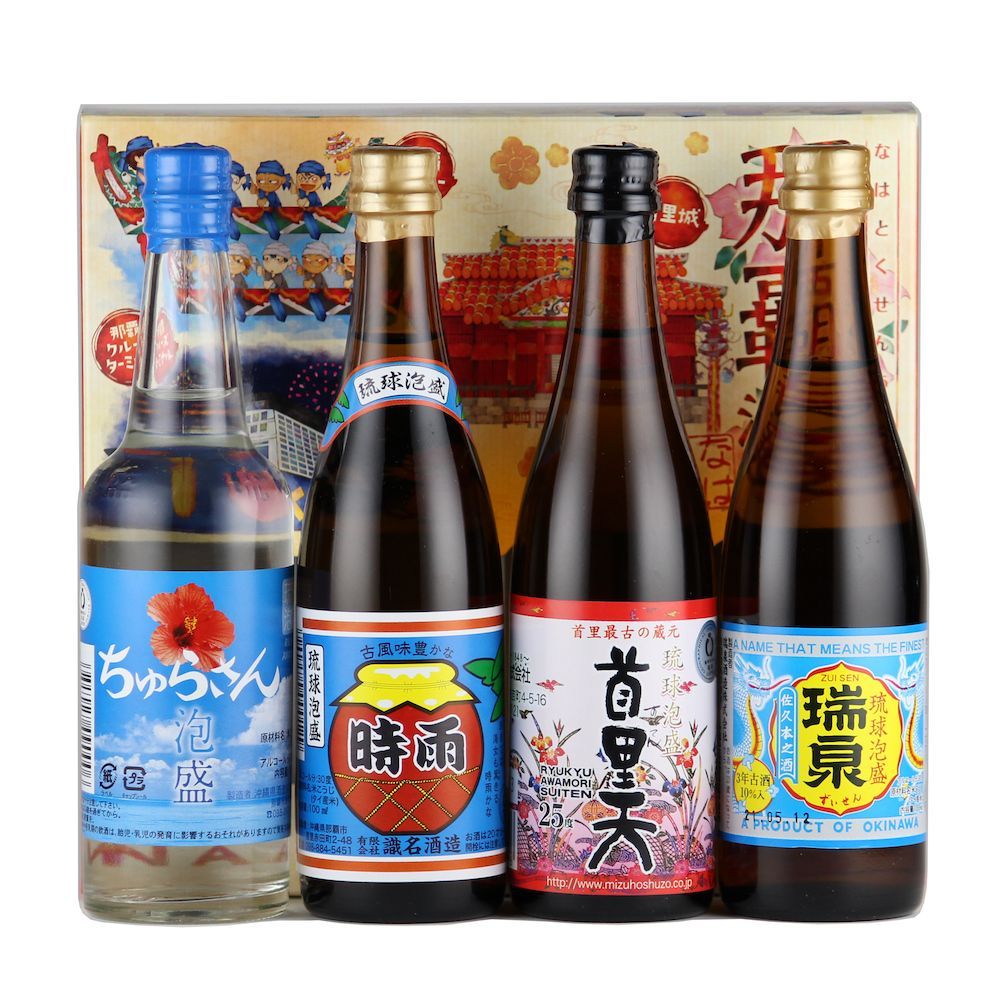 【飲み比べ】高濃度泡盛４本 まさひろ酒造 ＞ 飲み比べ 泡盛 1升瓶 4本 セット （ まさひろ 島唄 古