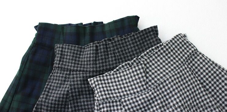 ブロックチェック ロング丈