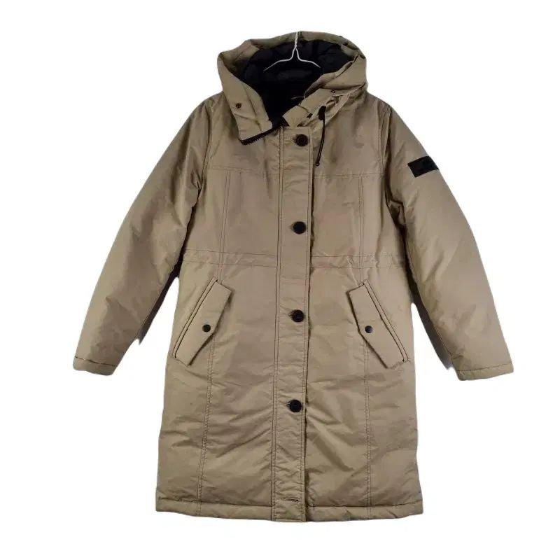 【雷市場（ポンジャン）商品韓国直送】 F3706 EXR 女性 90 ベージュ フード ロングパッド入りジャンパー/ダーク