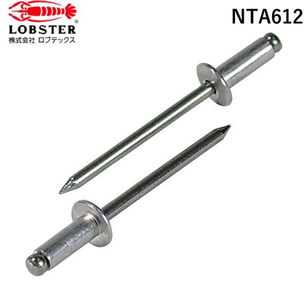 7営業日以内発送 エビ NTA612 ブラインドリベット ５００本入 アルミニウム ステンレス ６－１２ ロブテックス 箱入 LOBSTER 沖縄離島販売不可