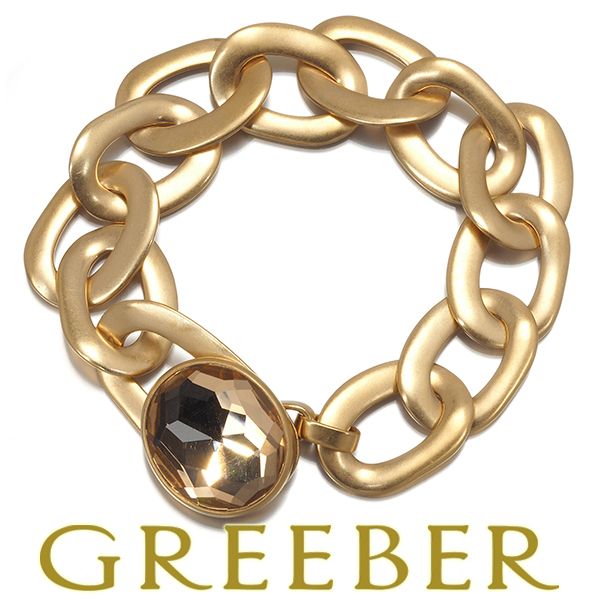 ポメラート ブレスレット クォーツ チェーン 艶消し 43g K18YG #170588  