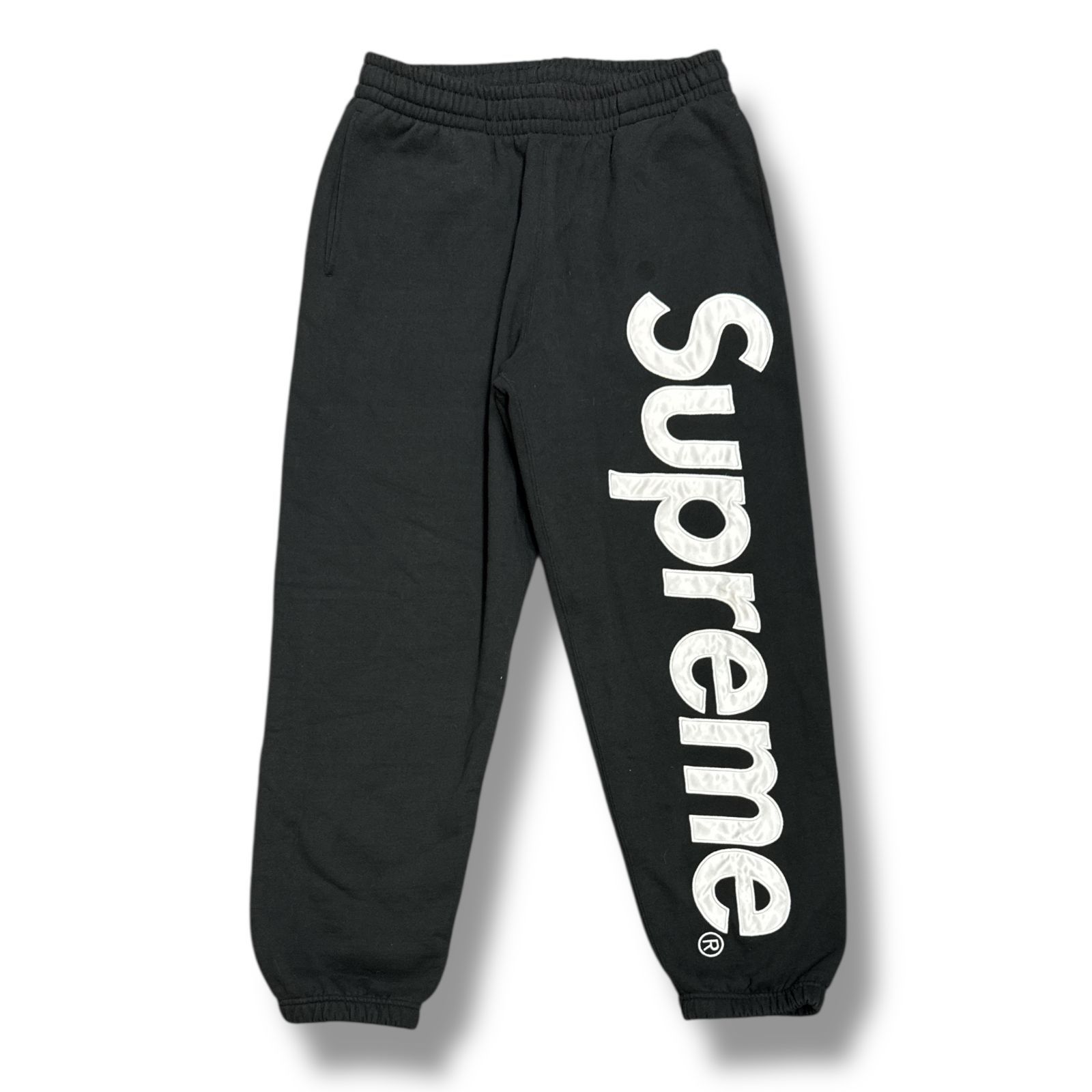 国内正規 Supreme 22AW SATIN APPULIQUE SWEATPANS サテンアップリケ 