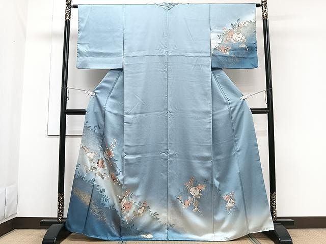 平和屋着物●訪問着　絞り　辻が花　暈し染め　金彩　正絹　逸品　AAAW0069ph 平和屋着物○訪問着 絞り 辻が花 暈し染め 金彩 正絹 逸品 AAAW0069ph