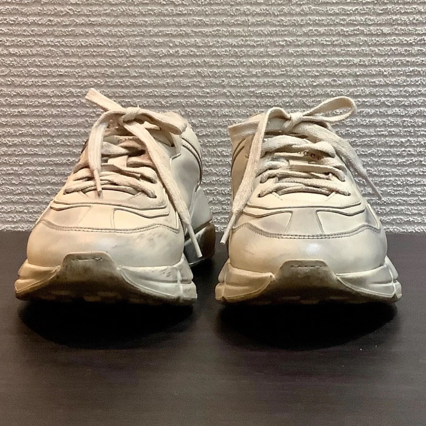 グッチ GUCCI ライトン リップ ロゴ スニーカーシューズ 552089 [36.5