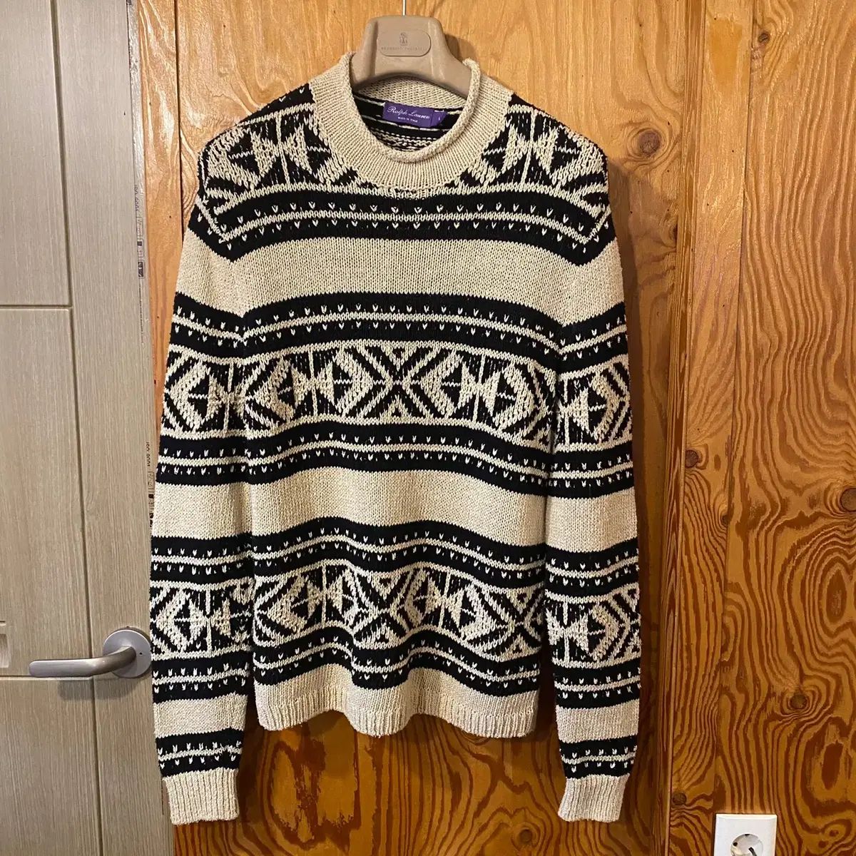 Ralph Lauren ラルフローレン パープルレーベル シルク ジャカード セーター ニット セーター