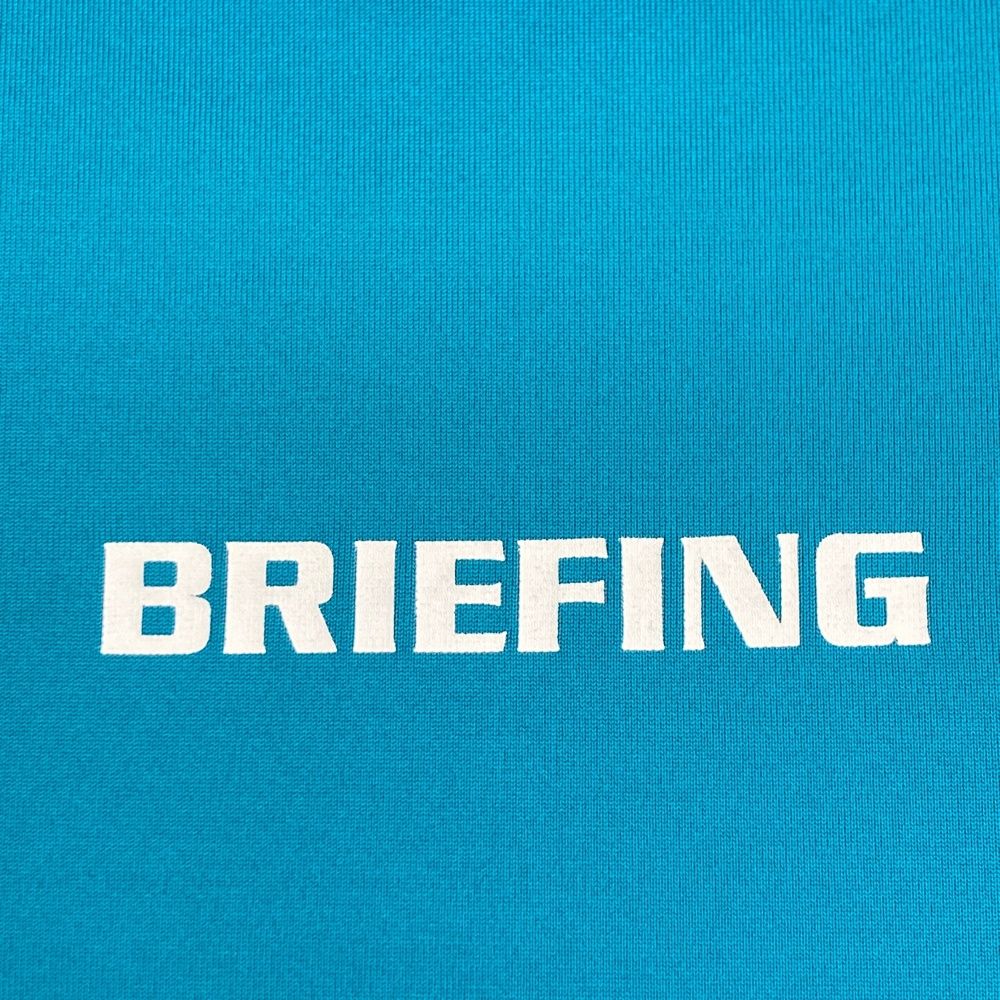 サイズ L BRIEFING GOLF ブリーフィング ハイネック 半袖Tシャツ バックロゴ ブルー系 240101424317 ゴルフウェア メンズ ストスト LLC-HASEGAWATOSO_COM