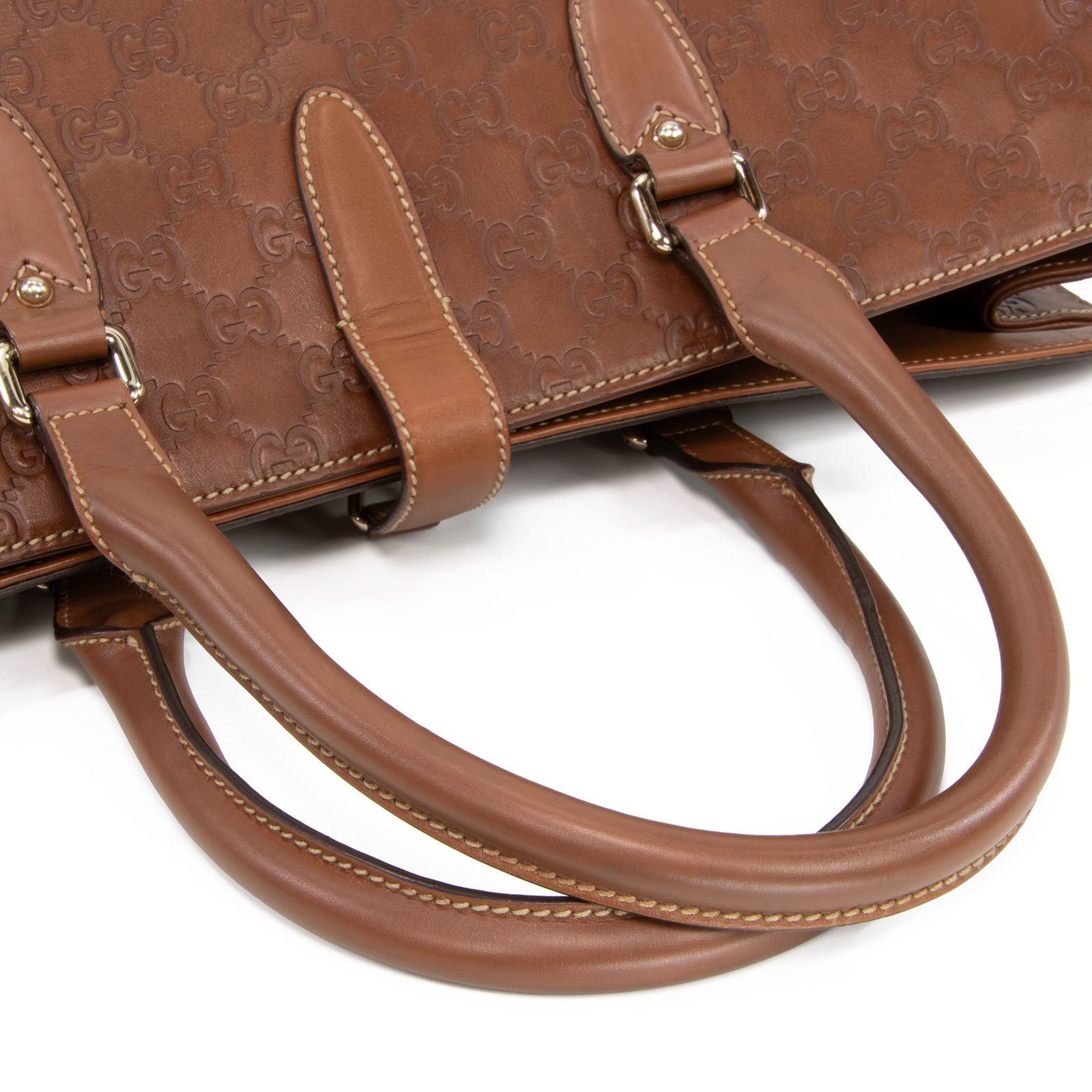 A4可 美品 GUCCI レザー ブリーフケース 茶 フラップ ロゴ金具 g-230225-45-1w.jpg