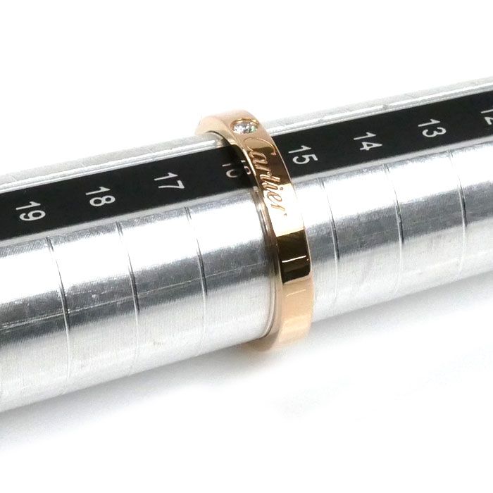 CARTIER カルティエ K18PG ピンクゴールド エングレーブド リング  