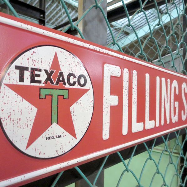TEXACO 看板 テキサコ 1　ビンテージ 76cm 世田谷ベース TEXACO 看板 テキサコ 1 ビンテージ 76cm 世田谷ベース 【公式通販】