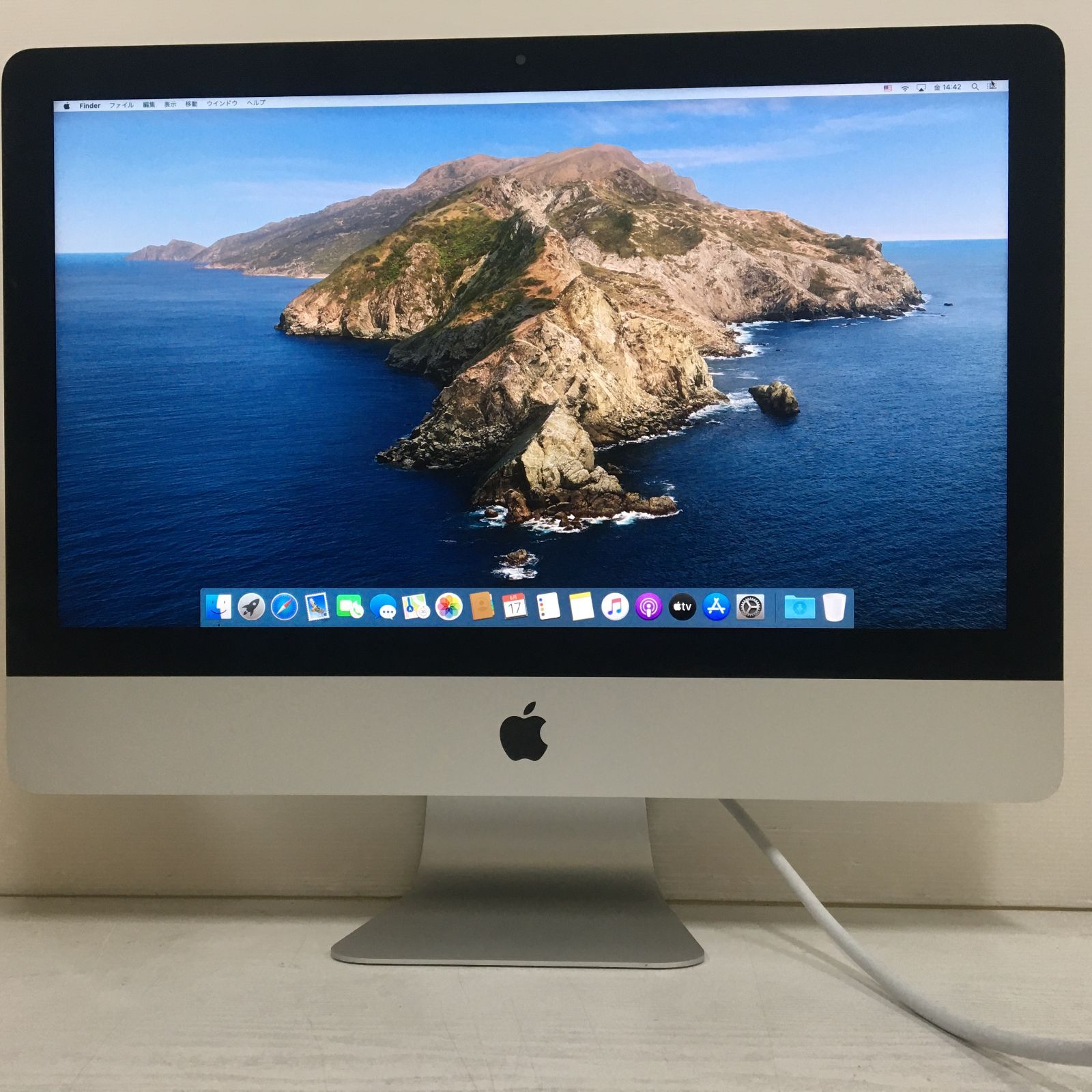 ☆【良品 21.5インチ】Apple iMac (21.5-inch Late 2013) A1418 Core i5(4570R)/2.7GHz  RAM:8GB/HDD:1TB Catalina ケーブル付属 動作品