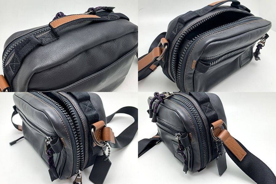 COACH コーチ 88308 黒 ブラック レザー ペイサー トップハンドル  