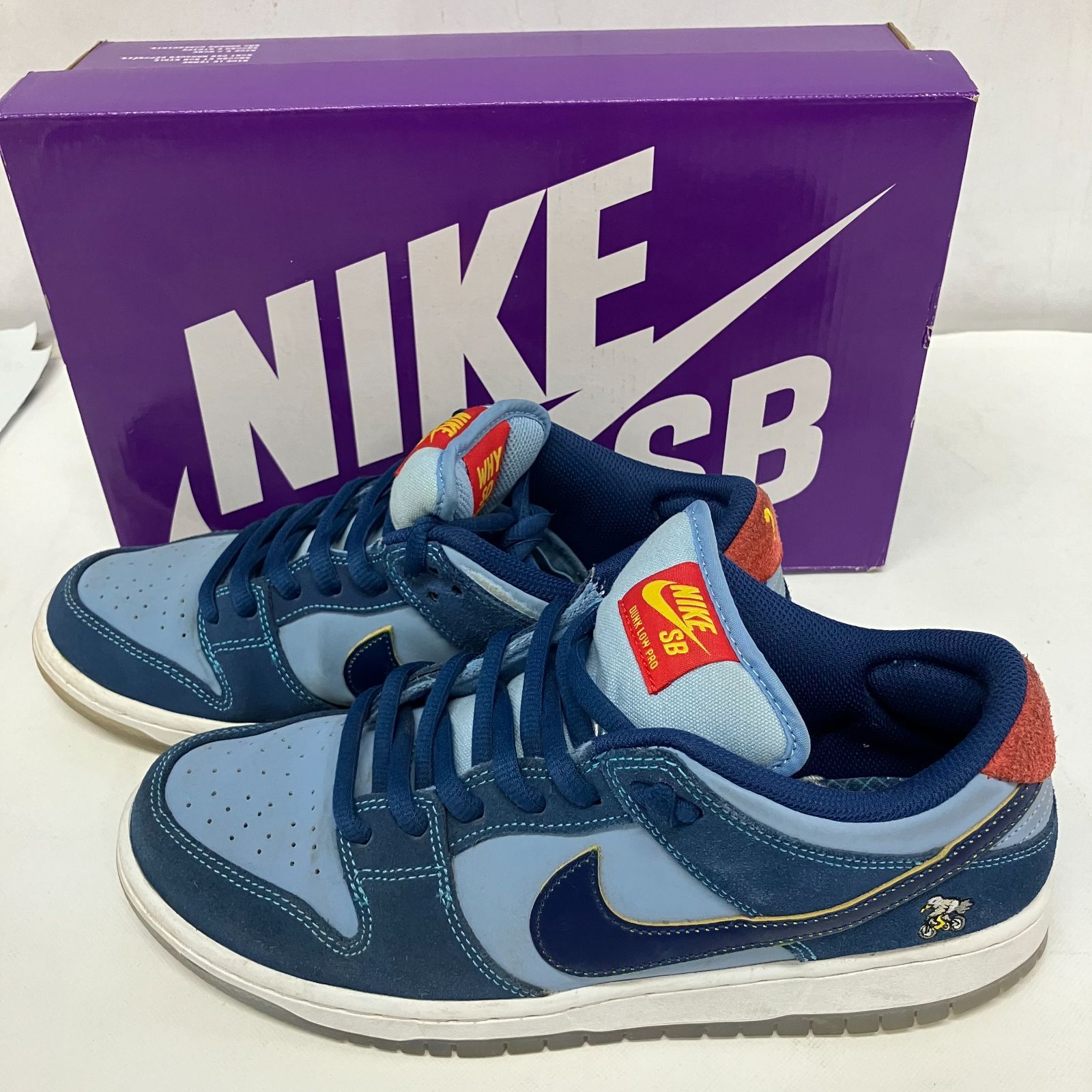 Why So Sad? × Nike SB Dunk Low Coastal Blue/Speed Yellow