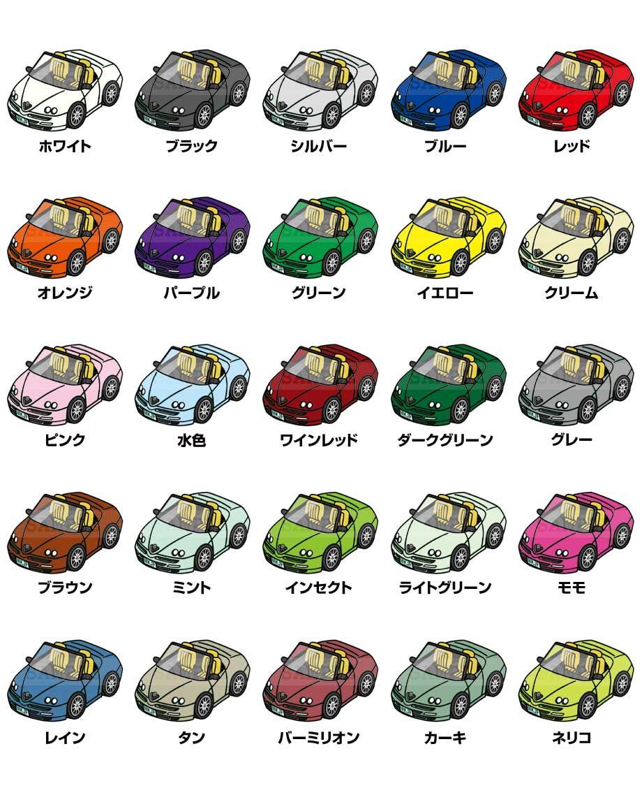 車種別ボディカラーが選べる ドラレコRECステッカー【ナンバー入れ可能！】 外車 アルファロメオ スパイダー 916