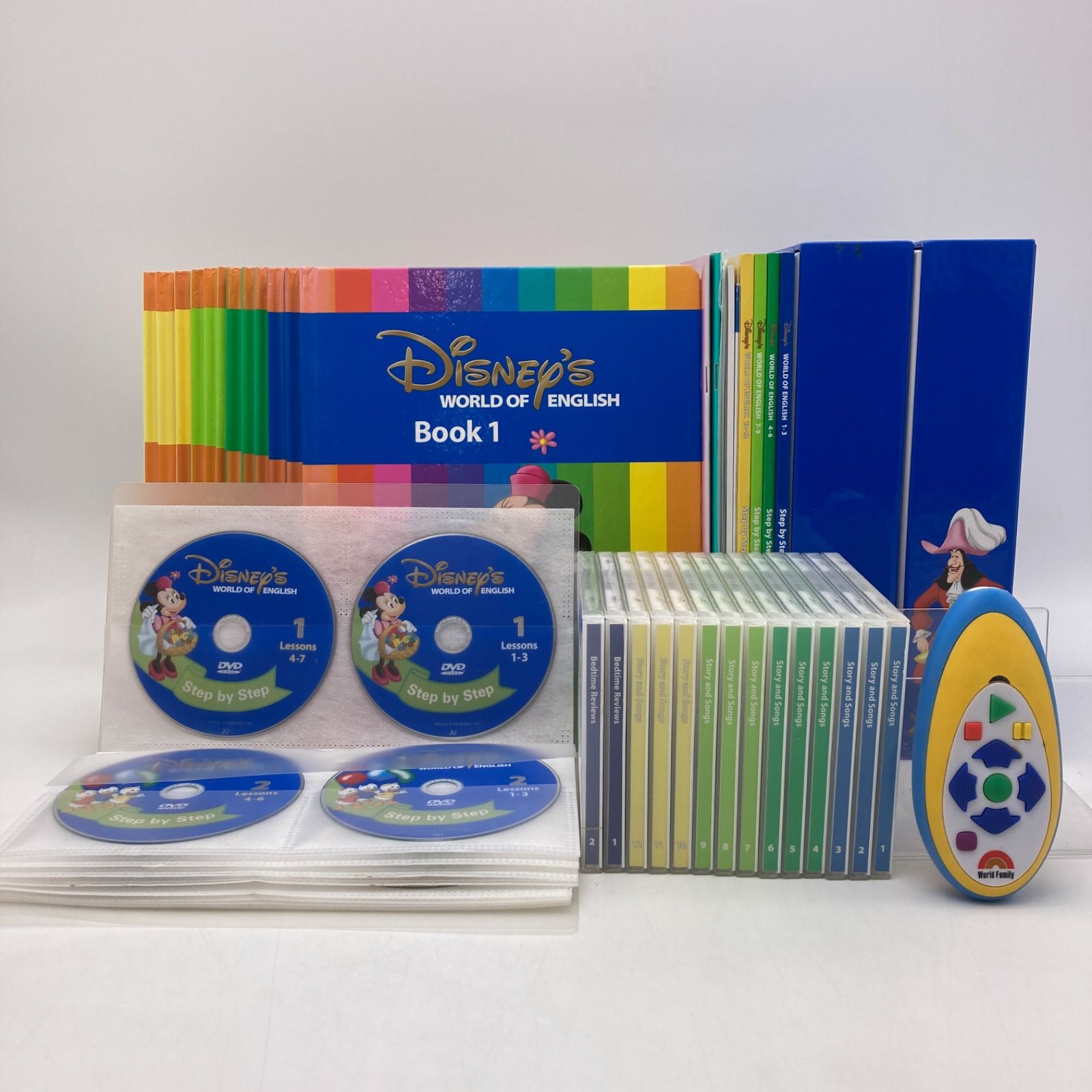 2012年購入 メインプログラムセット 絵本 CD DVD24枚 旧子役 字幕あり ディズニー英語システム DWE Disney ワールドファミリー  中古 606121 - メルカリ