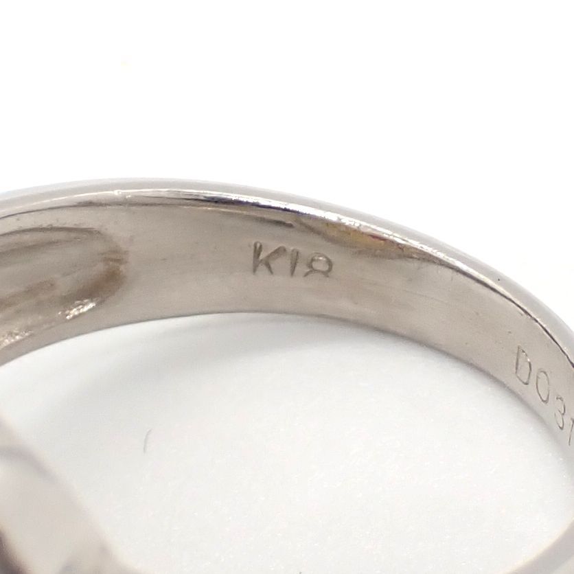 K18 ゴールド Pt900 プラチナ ルビー 0.50ct ダイヤモンド 0.31ct 指輪 ...