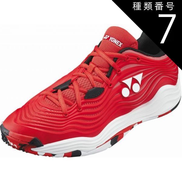 種類7 ﾚｯﾄﾞ|ﾎﾜｲﾄ|25.0 4550468476313 Yonex ヨネックス SHTF5MGC パワークッションフュージョンレブ5MGC パワークッション フュージョンレブ5 メン GC