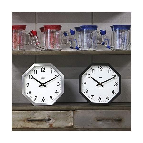Detail Lowis Octagon Clock 壁掛け時計 シルバー (シルバー) 【公式通販】