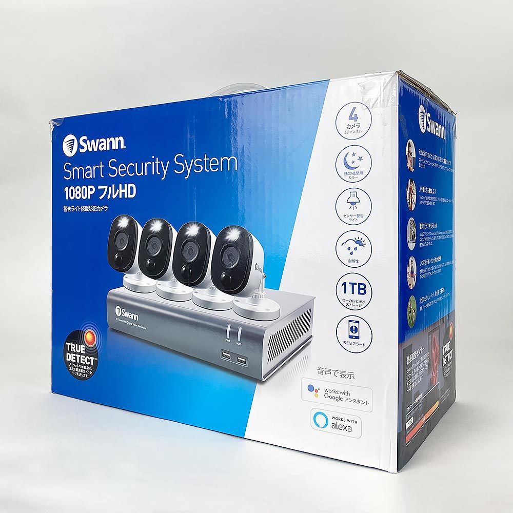 Swann 防犯カメラ 4CH カメラ4セット DVR 1TB 【アウトレット