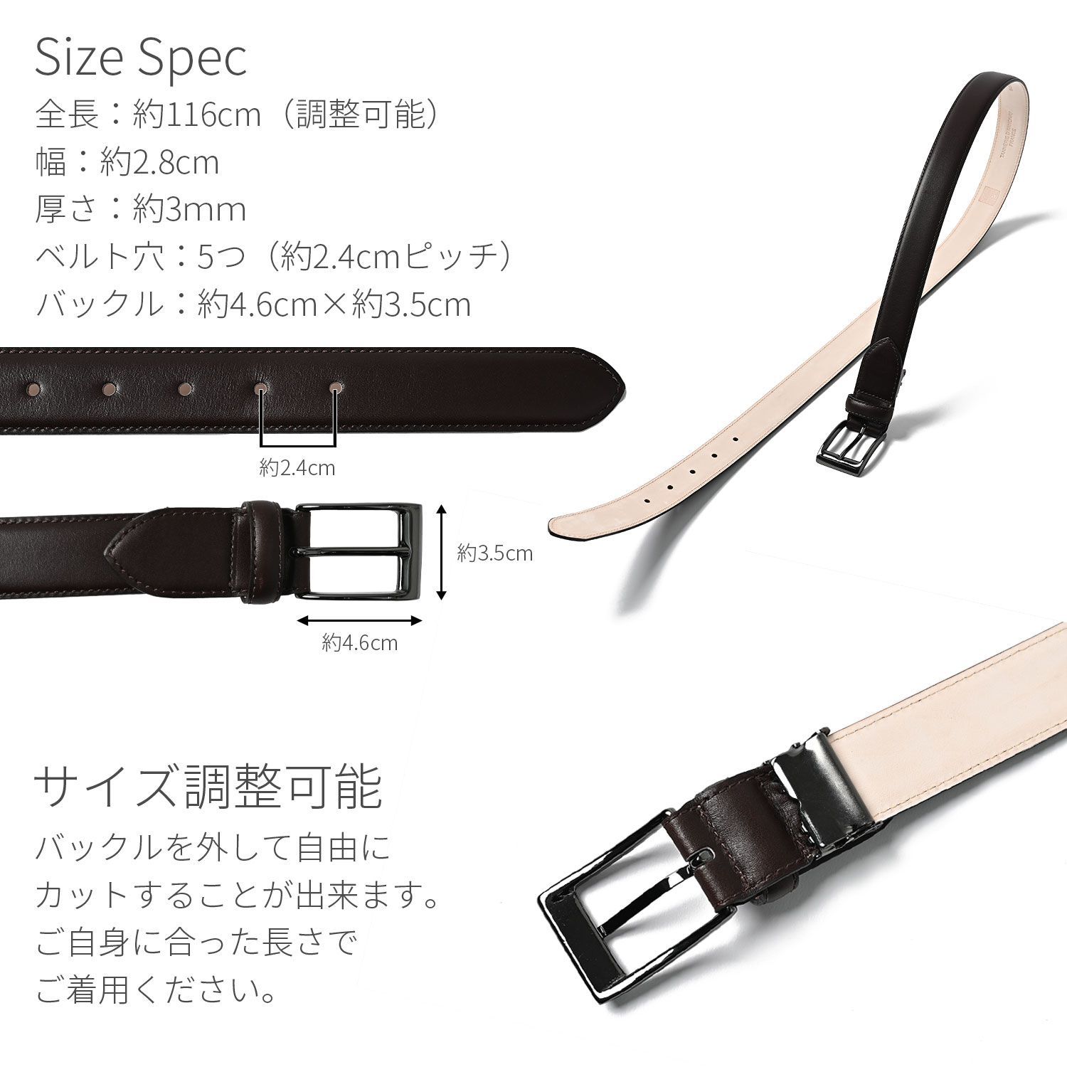 カーフレザー ベルト メンズ 本革 ビジネス カジュアル フランス製