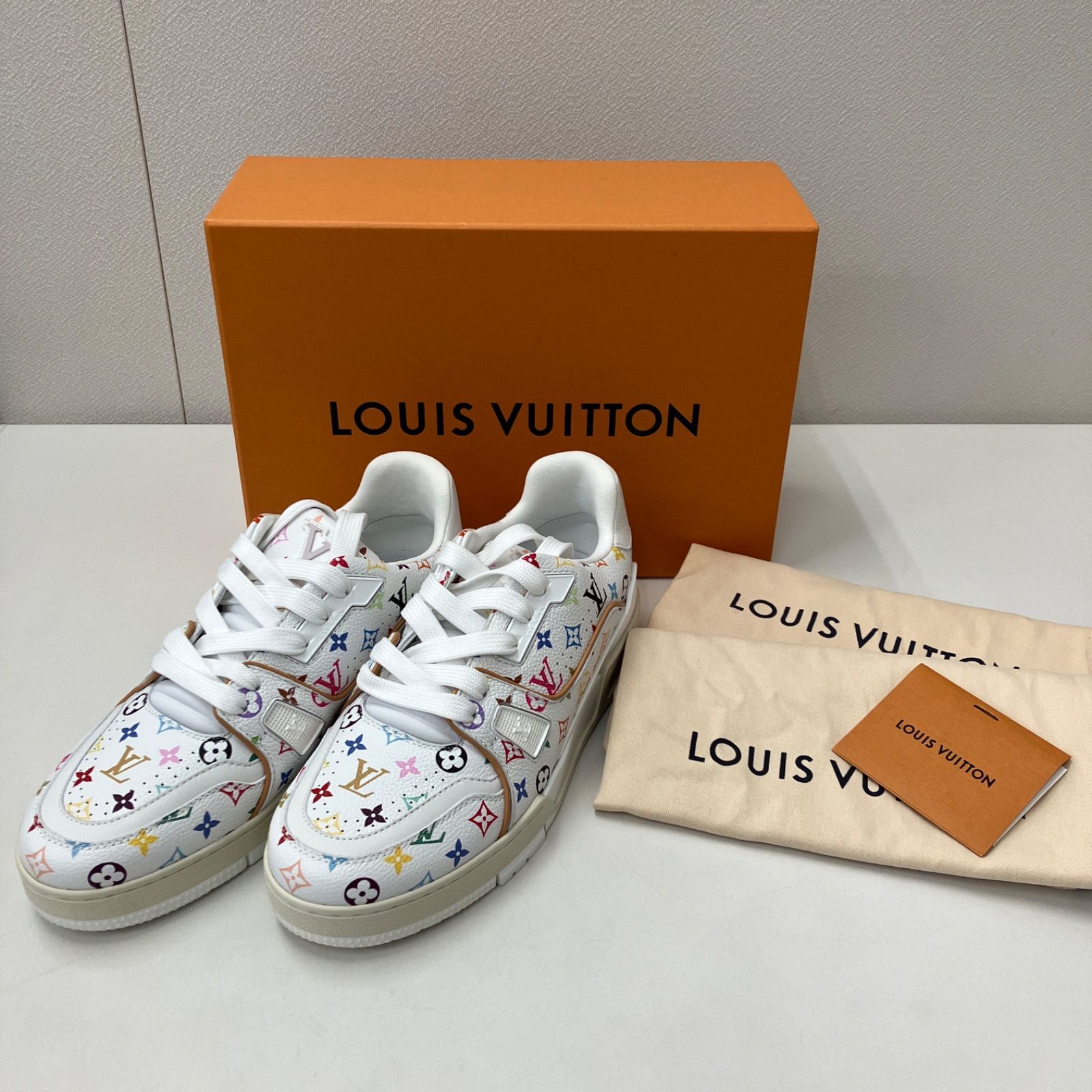 まぁ～ルイヴィトン×村上隆 タイムアウト スニーカー レザーパッチのみ LOUIS VUITTON - ルイ・ヴィトン LOUIS VUITTON LOUIS VUITTON