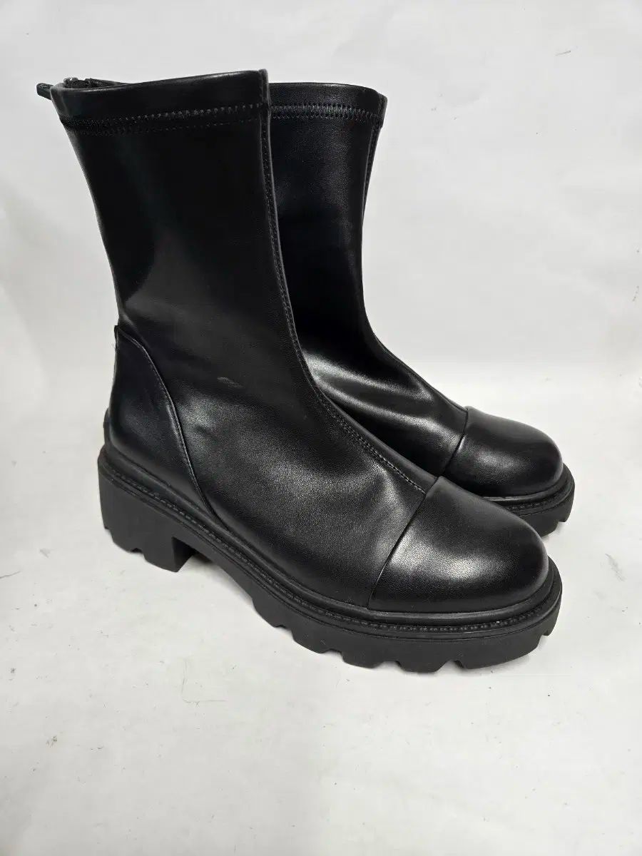 MISOPE ブラック 厚底 アンクル ブーツ 235mm