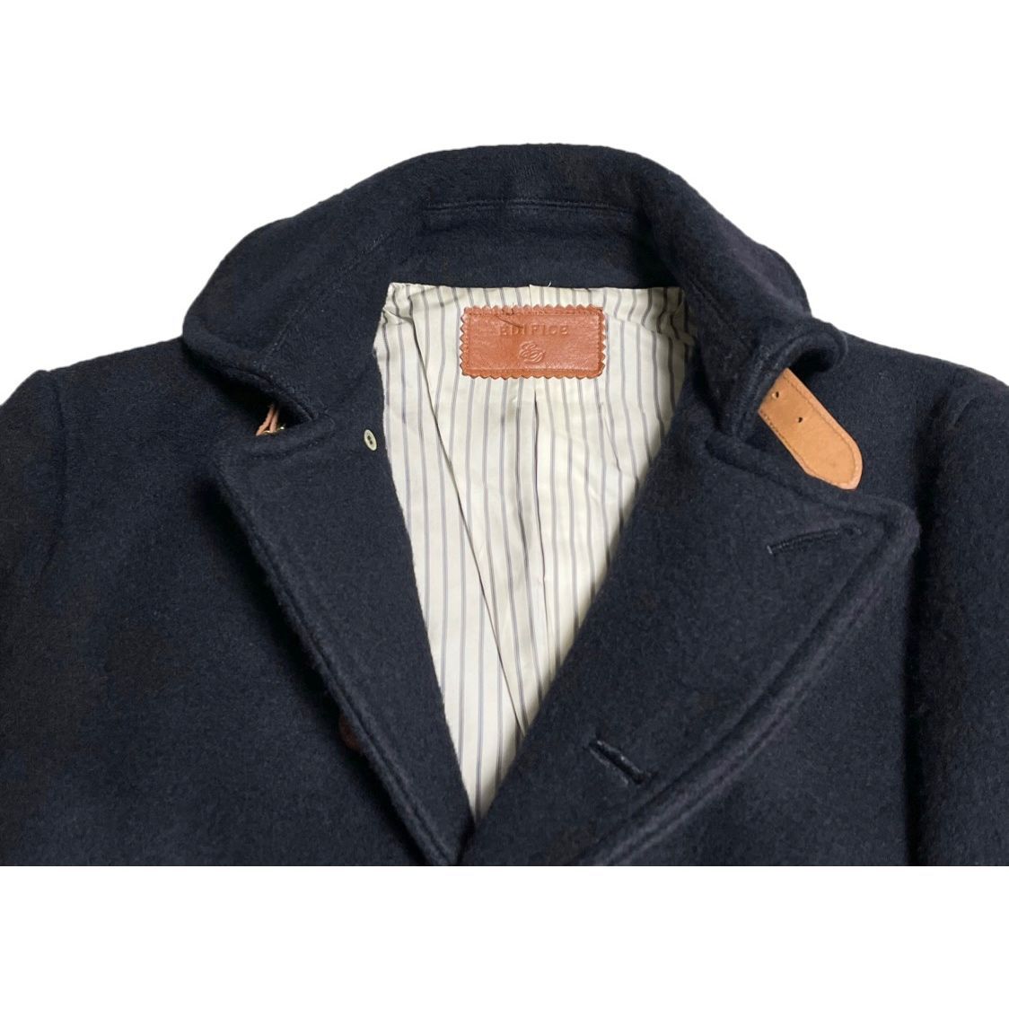 MADE IN JAPAN製 EDIFICE ウールカシミヤジャケット ネイビー 38サイズ