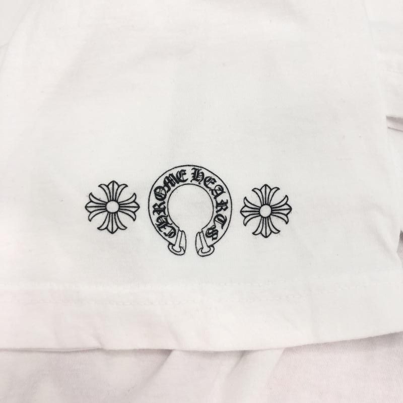 中古】CHROME HEARTS Eye Chart Dagger T-shirt サイズXL 白