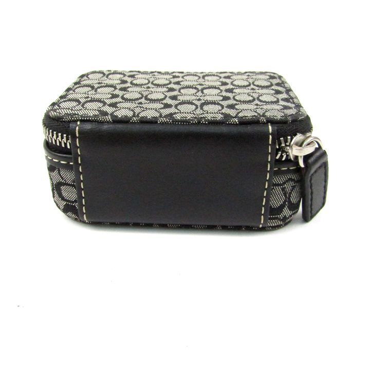 COACH ブラック レザー アクセサリーケース COACH ブラック レザー アクセサリーケース