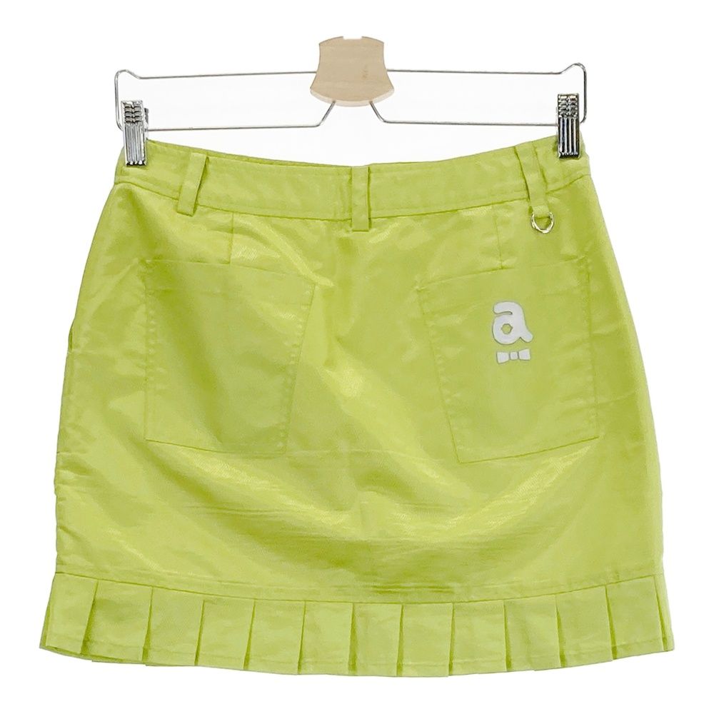 archivio アルチビオ プリーツスカート グリーン 38 サイズ：38 ARCHIVIO アルチビオ 裏地付 裾プリーツ スカート