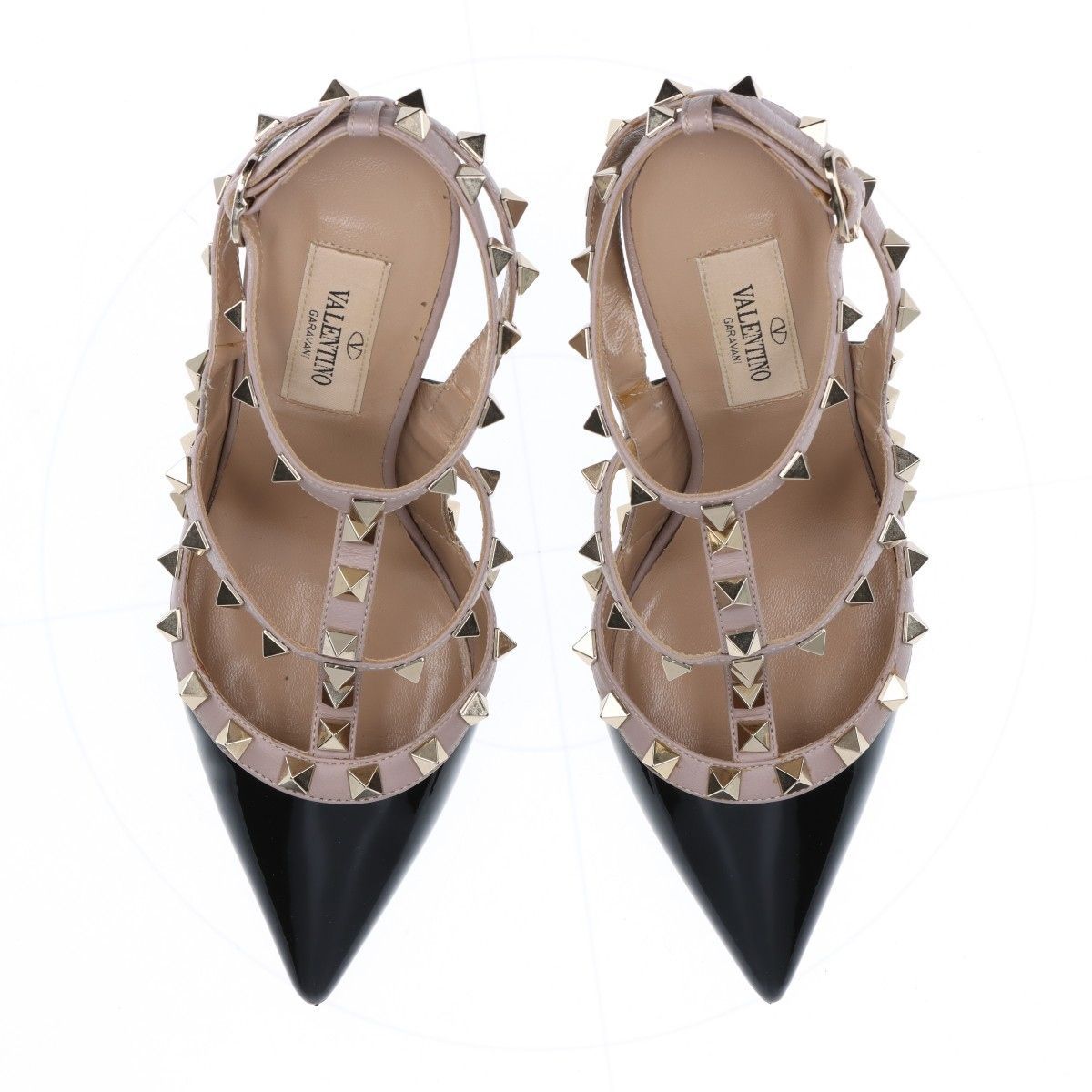 VALENTINO ロックスタッズ パテントレザー パンプス valentino garavani - VALENTINO ヴァレンティノ ロックスタッズ