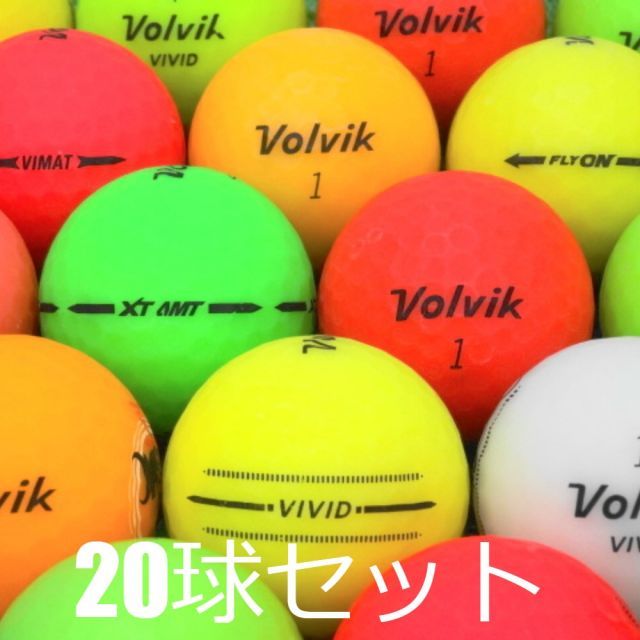 ロストボール　ボルビック　VIVID オレンジ　20個 Volvik(ボルビック) ゴルフボール XT AMT VOLVIK VIVID XT AMT