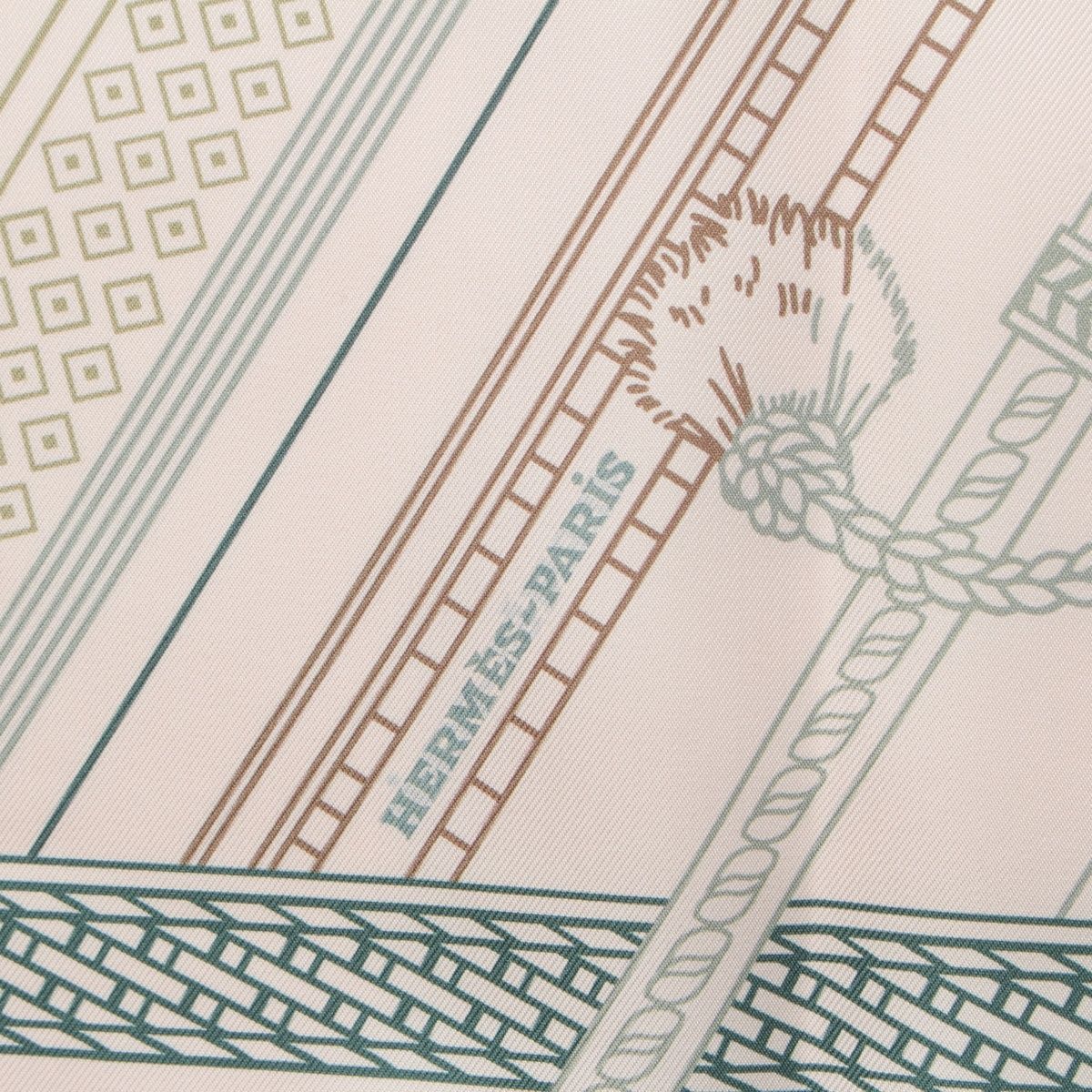 エルメス カレ70 シルク ダブルフェイス CONCOURS D'ETRIERS REMIX