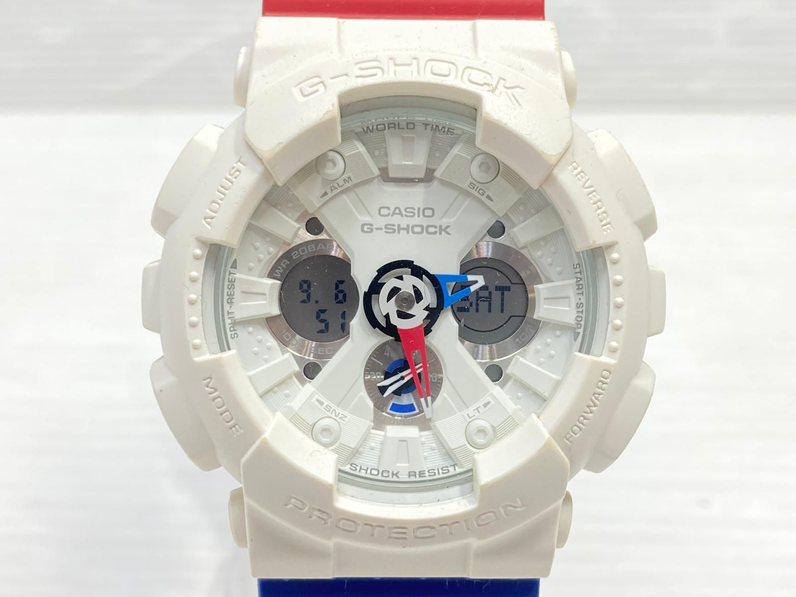 中古品】CASIO G-SHOCK GA-120TRM-7A トリコロールカラー 限定