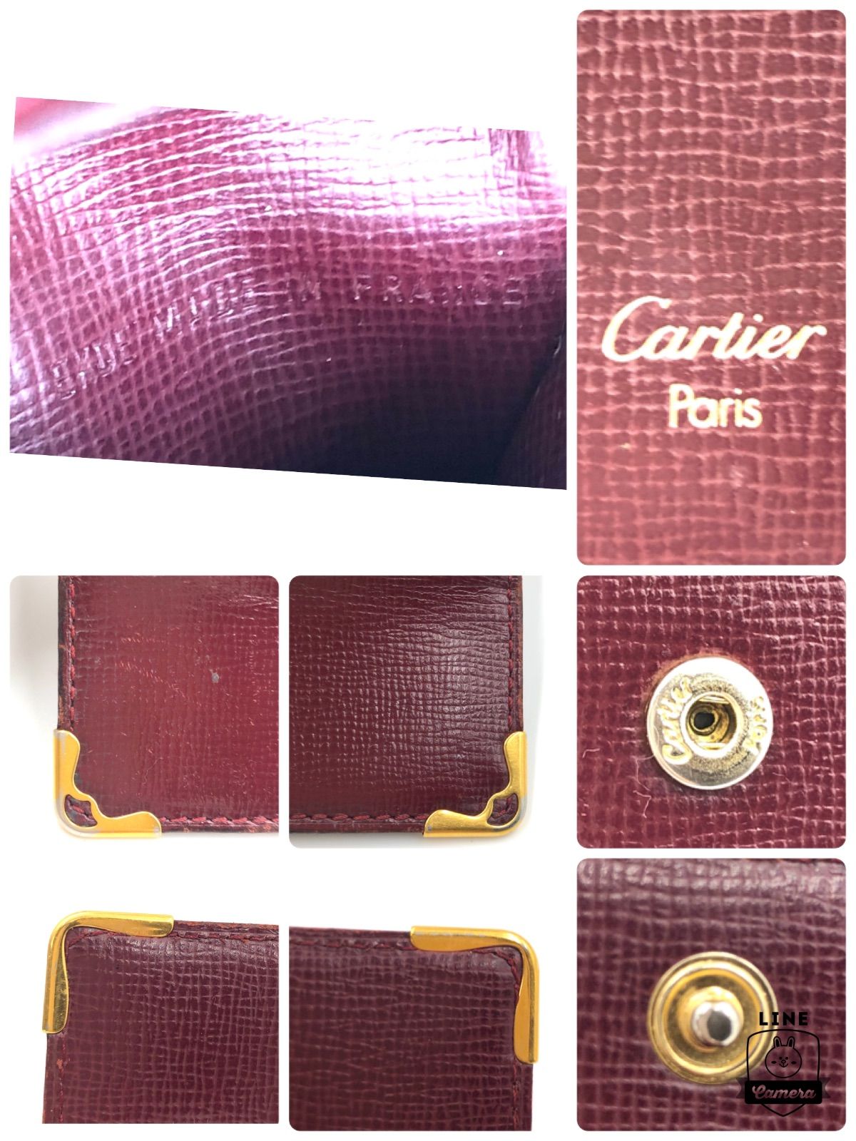 Cartier カルティエ マストライン ハンドバッグ ボルドー ターン