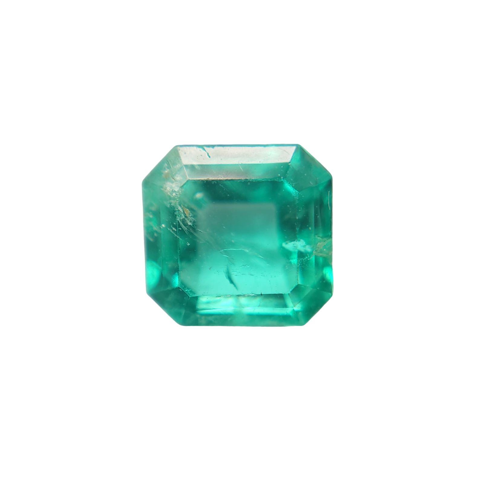 天然エメラルド ルース 0.732ct ステップ ジェムリサーチ