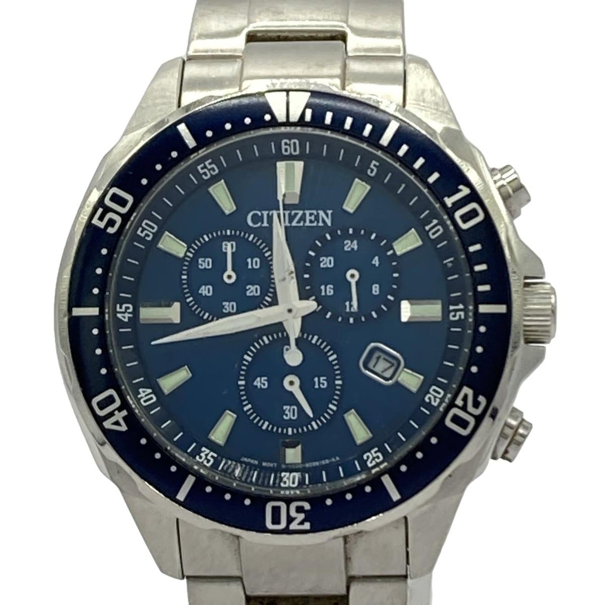 CITIZEN(シチズン) 腕時計 - H500-S064597 メンズ エコドライブ/クロノグラフ ダークネイビー - メルカリ