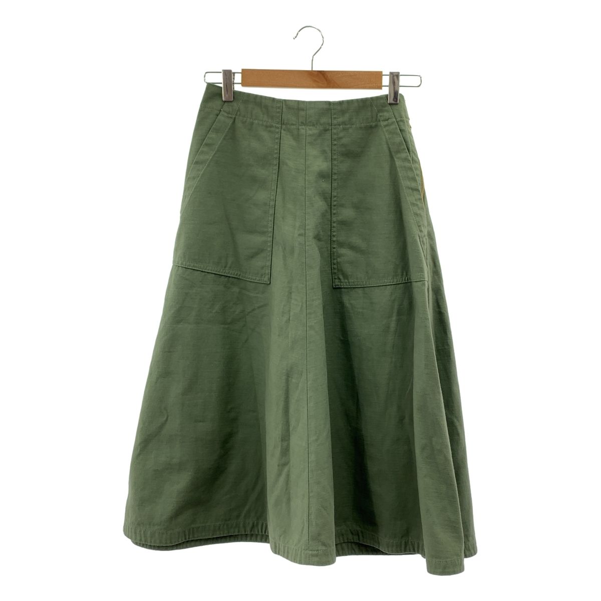 MADISON BLUE | マディソンブルー | FATIGUE FLARE SK L.oz BS ミリタリー フ スカート | 02 M | カーキ | レディース