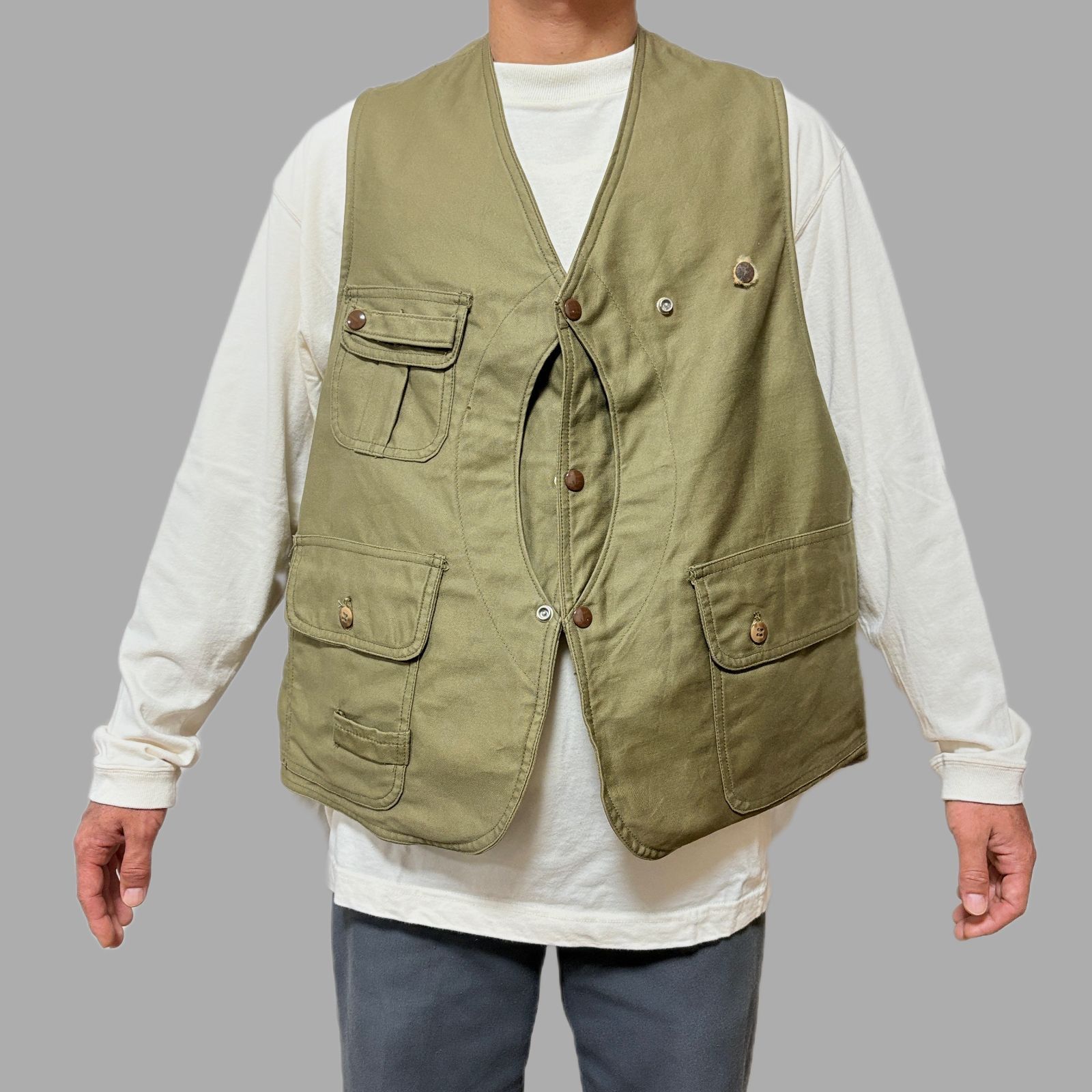 50s L.L.Bean Half Moon Hunting Vest エルエルビーン ハーフ