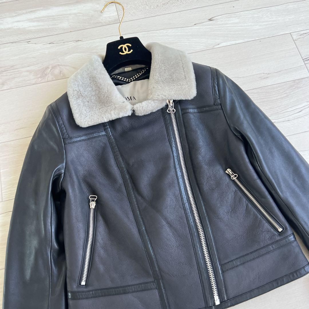 DAMA collectionリアルムートンレザー ライダース ファー GULLKHAN_COM