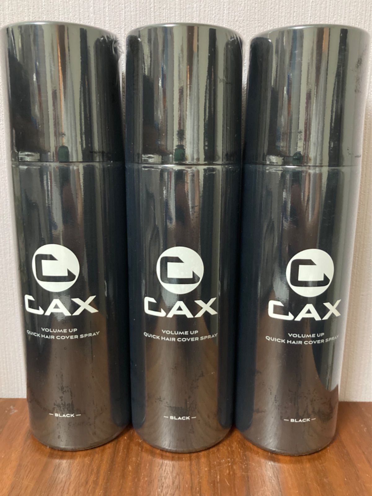 新品☆3本セット CAX カックス 薄毛隠し用ヘアスプレー150g ブラック