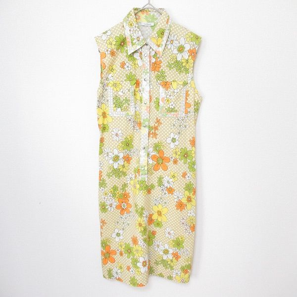 【cacharel】　ノースリーブワンピース キャシャレル cacharel ノースリーブ ワンピース 花柄