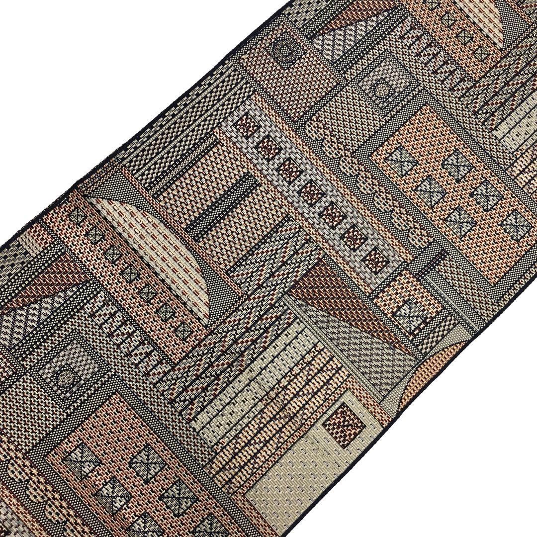 博多織 建物の様な織模様