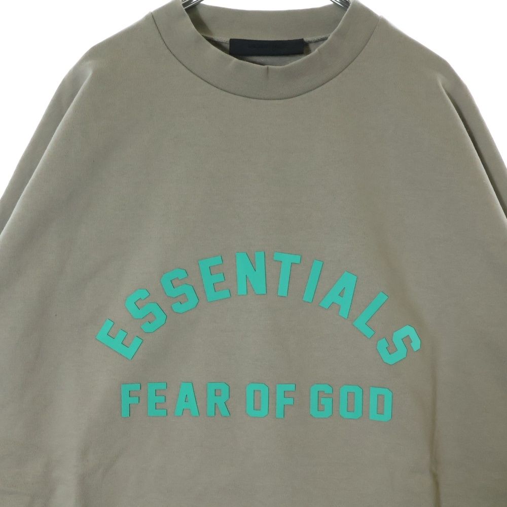 未使用　ESSENTIALS HEAVY ロゴカットソー ロンT FEAR OF GOD ESSENTIALS (フィアオブゴッド エッセンシャルズ) L